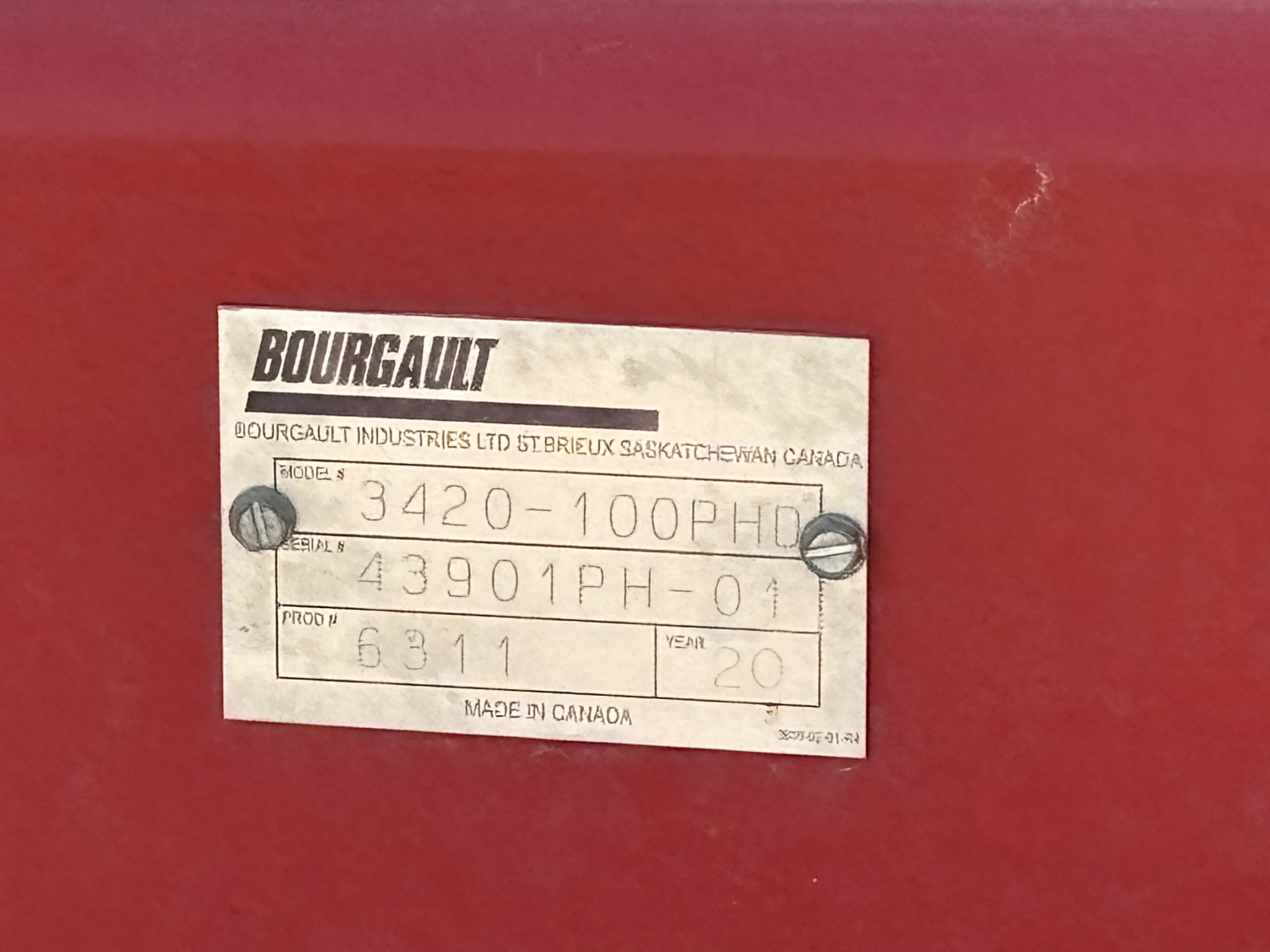 2020 Bourgault 3420-100-10 Air Drill