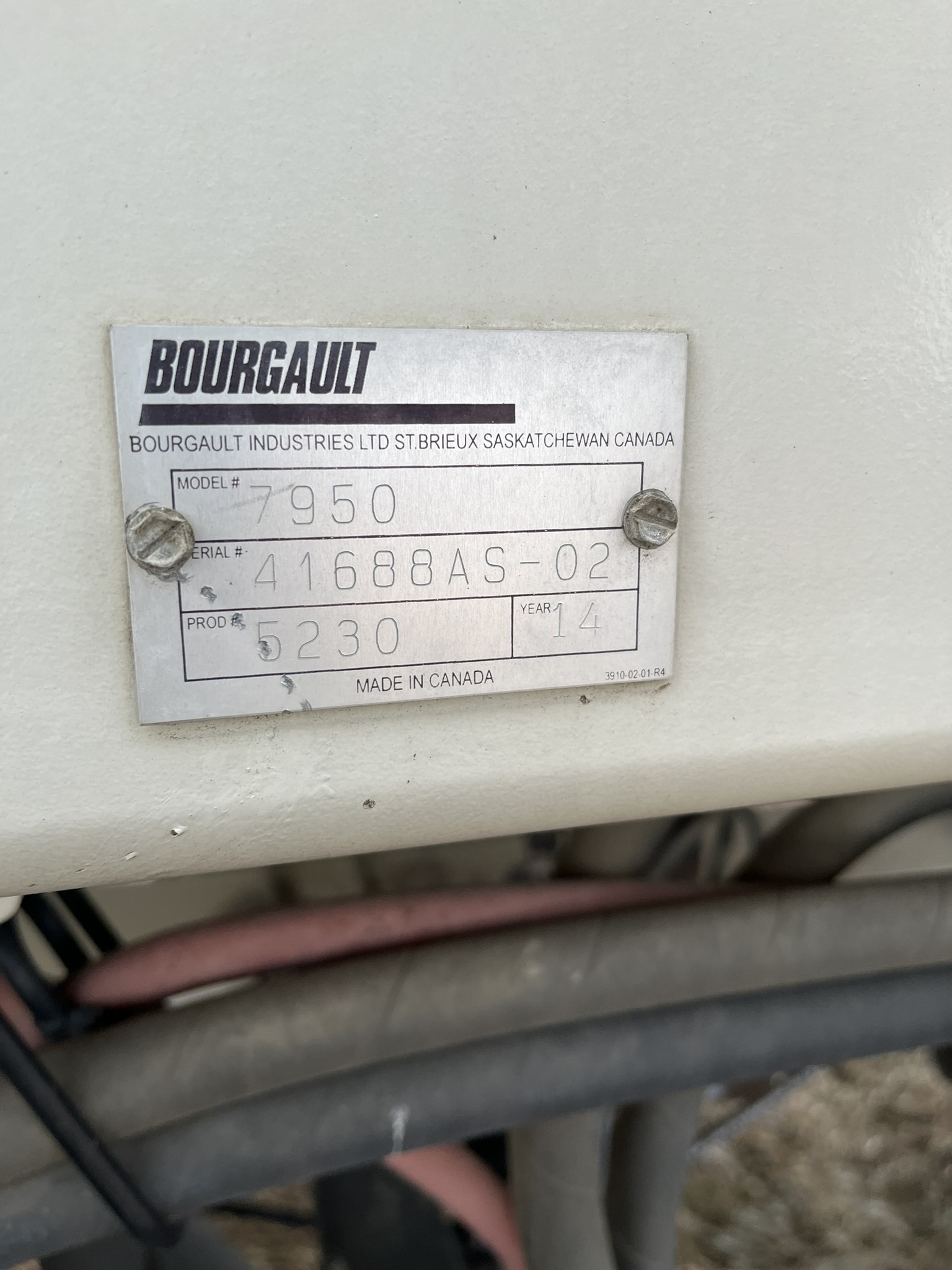 2014 Bourgault 3320-76-10 & 7950 Air Tank/Cart Air Drill