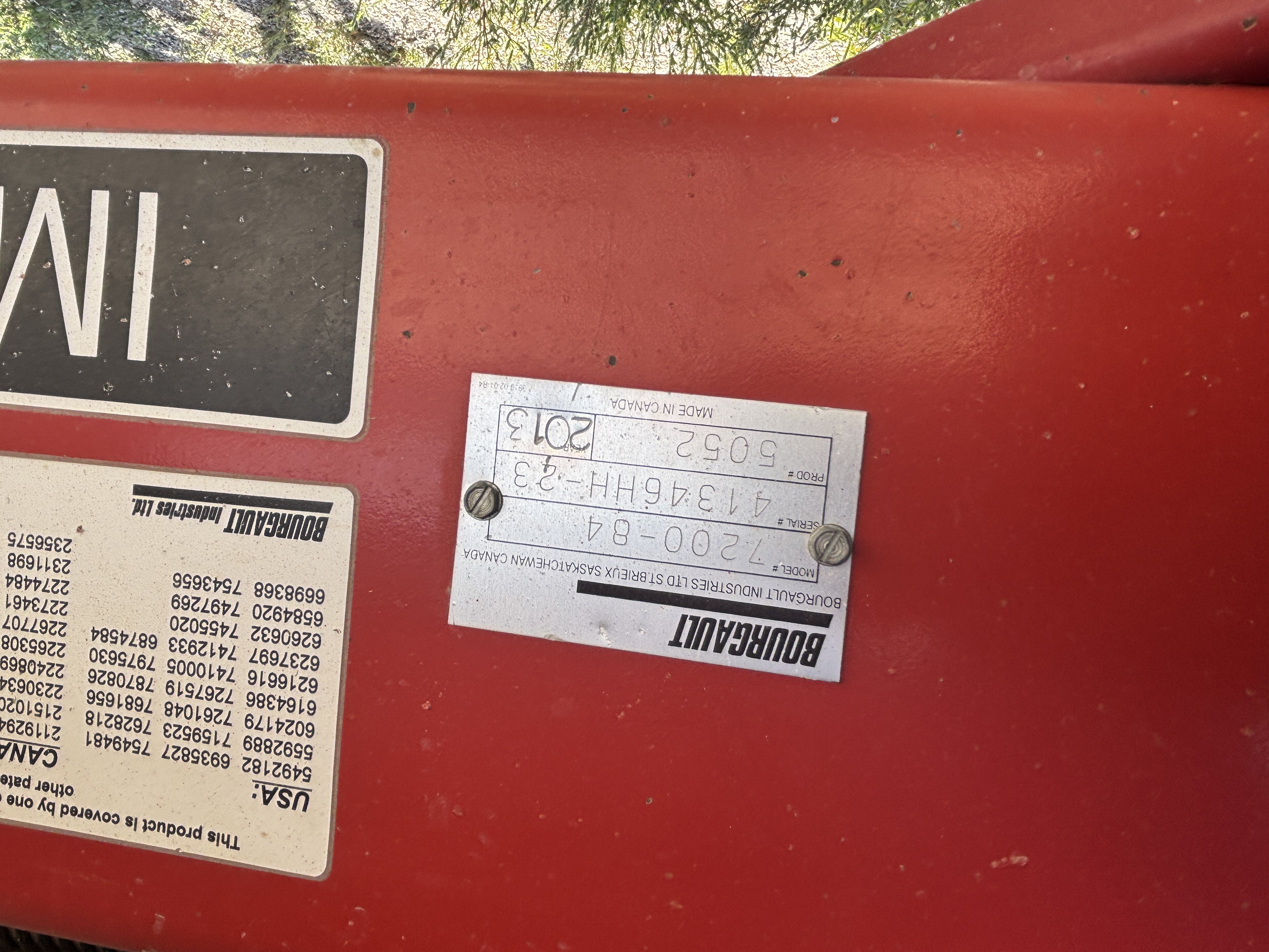 2013 Bourgault 7200-84 Harrow Heavy