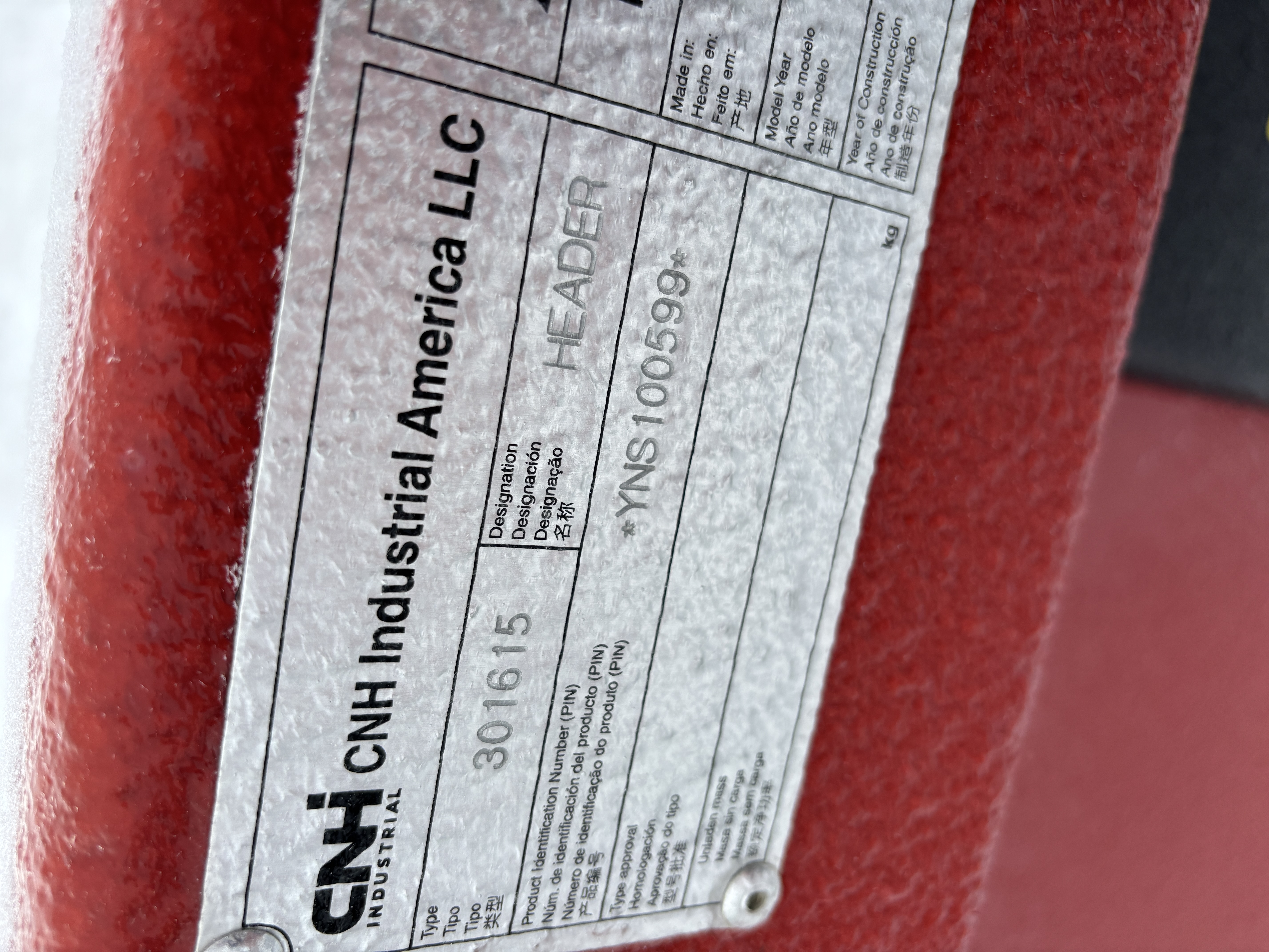 2022 Case IH 3016 Header Pickup