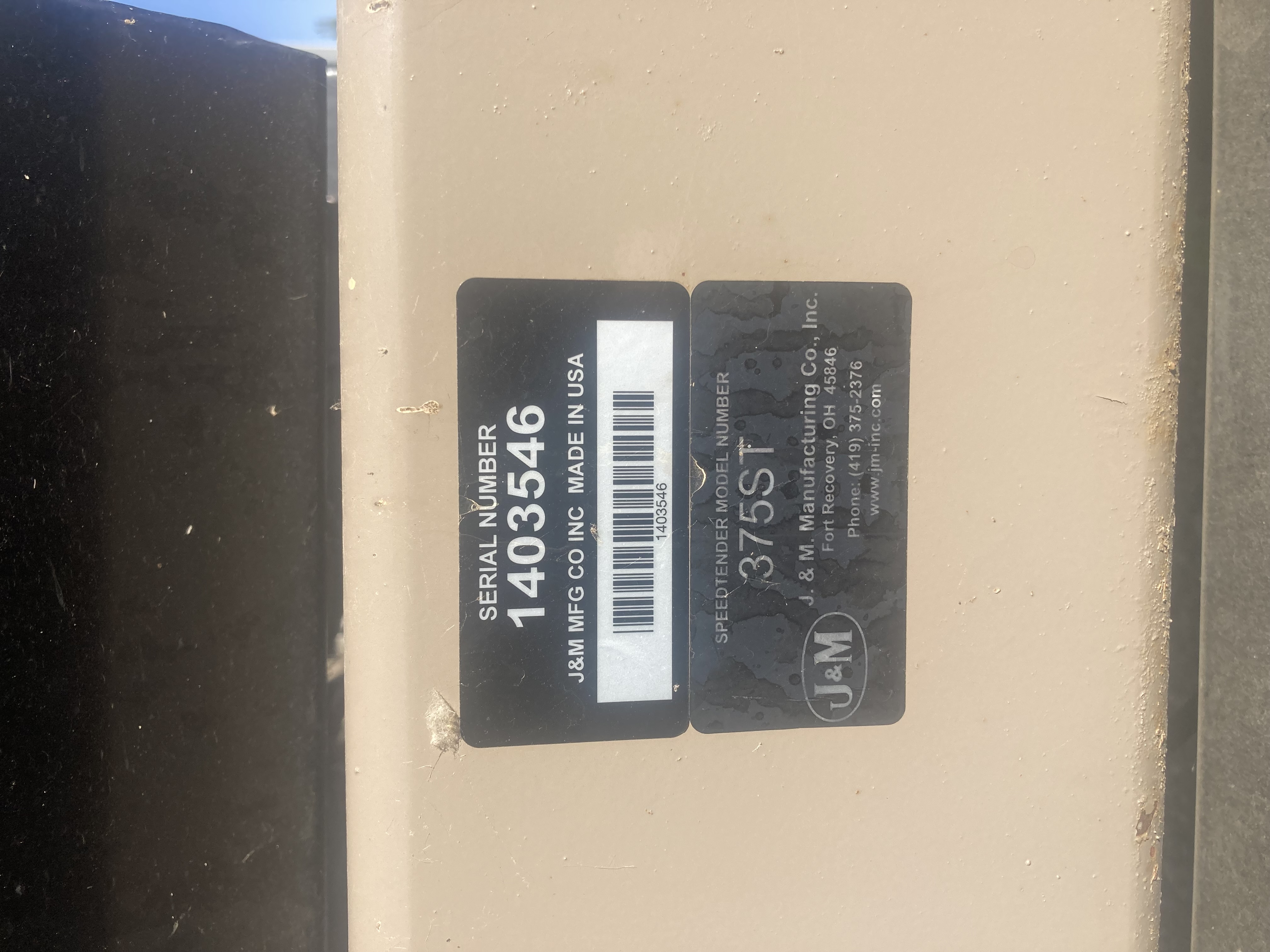 2014 J&M 375ST Tender