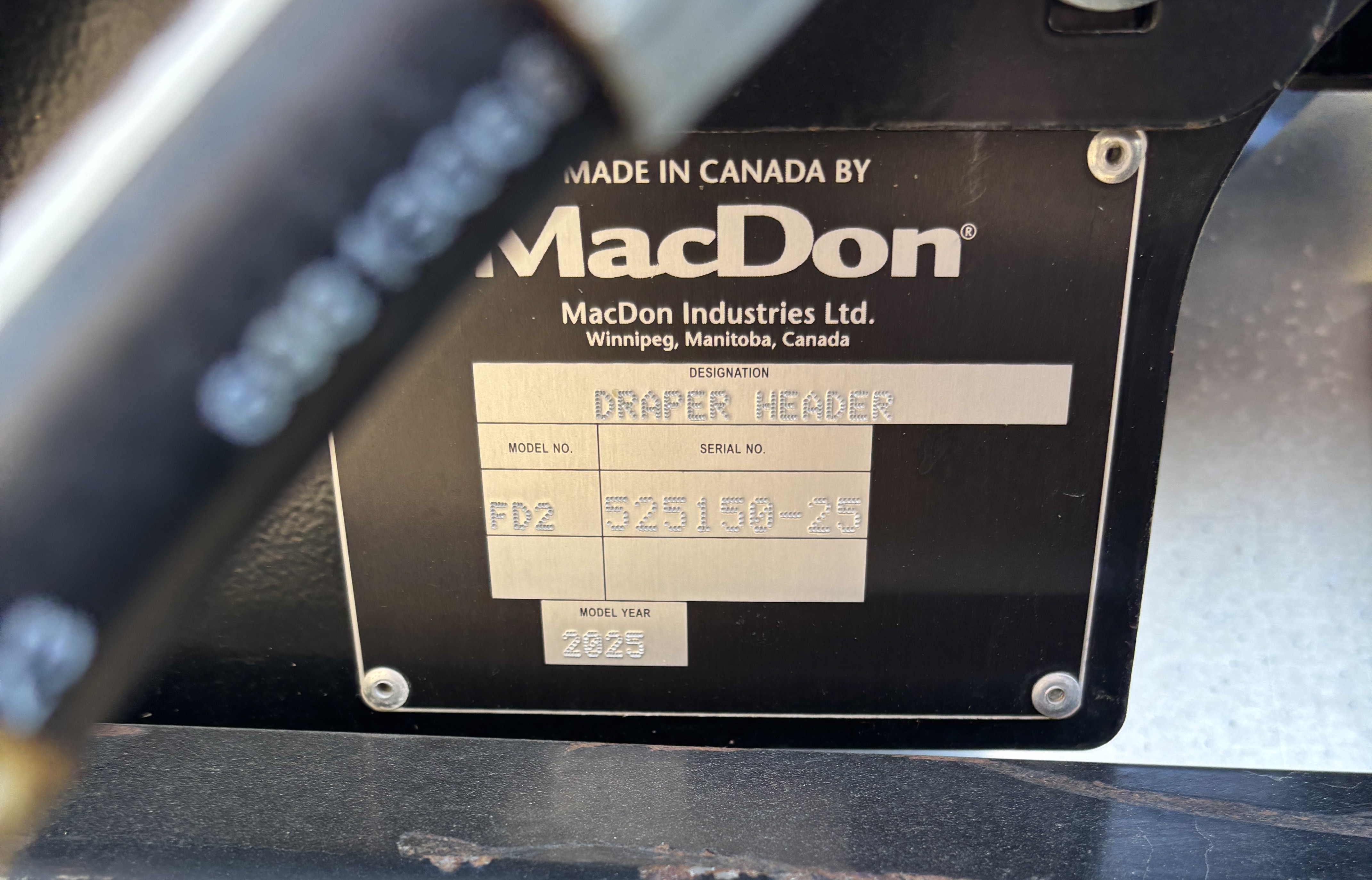 2025 MacDon FD250 Header Draper Flex