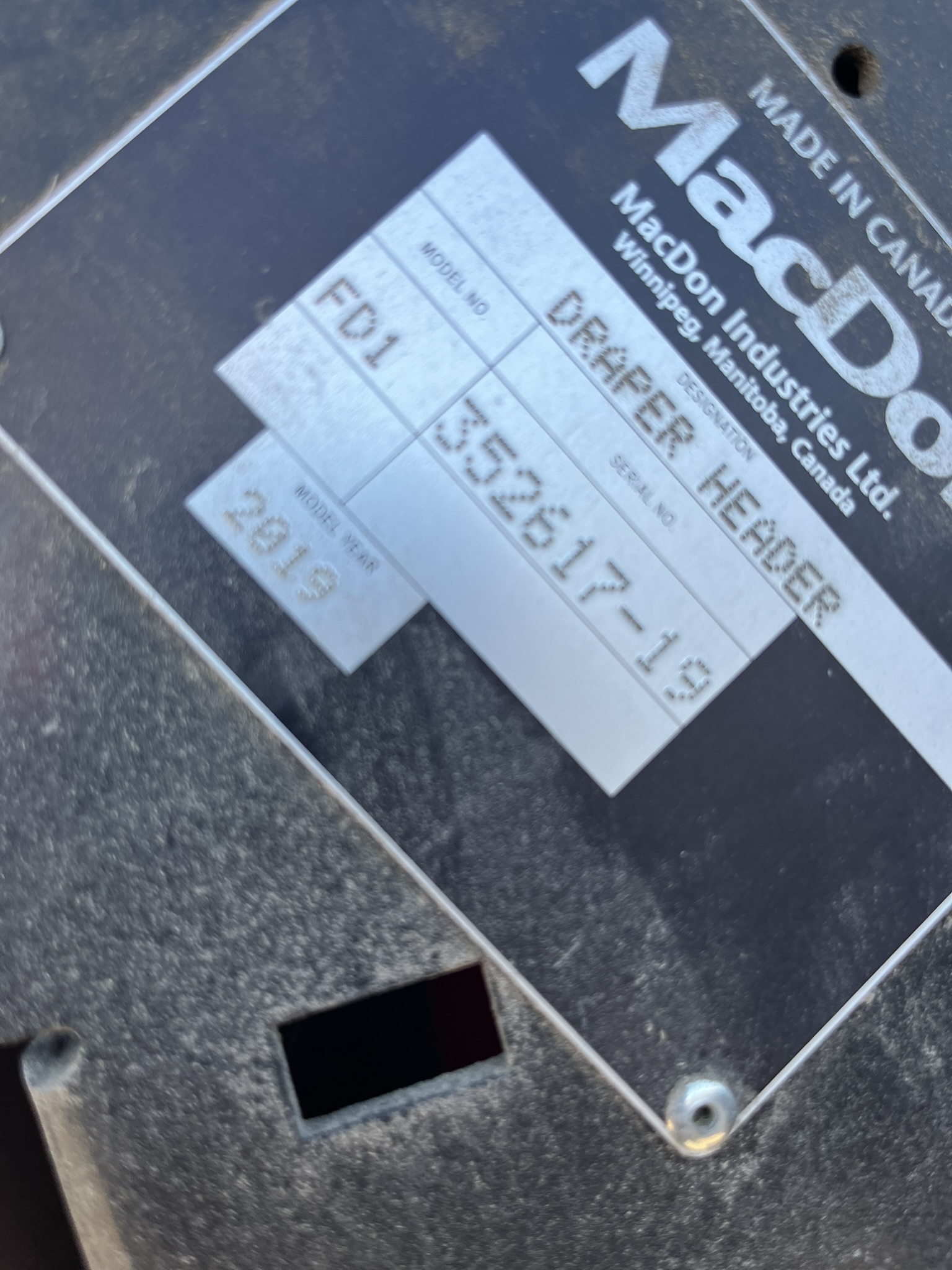 2019 MacDon FD140 Header Draper Flex