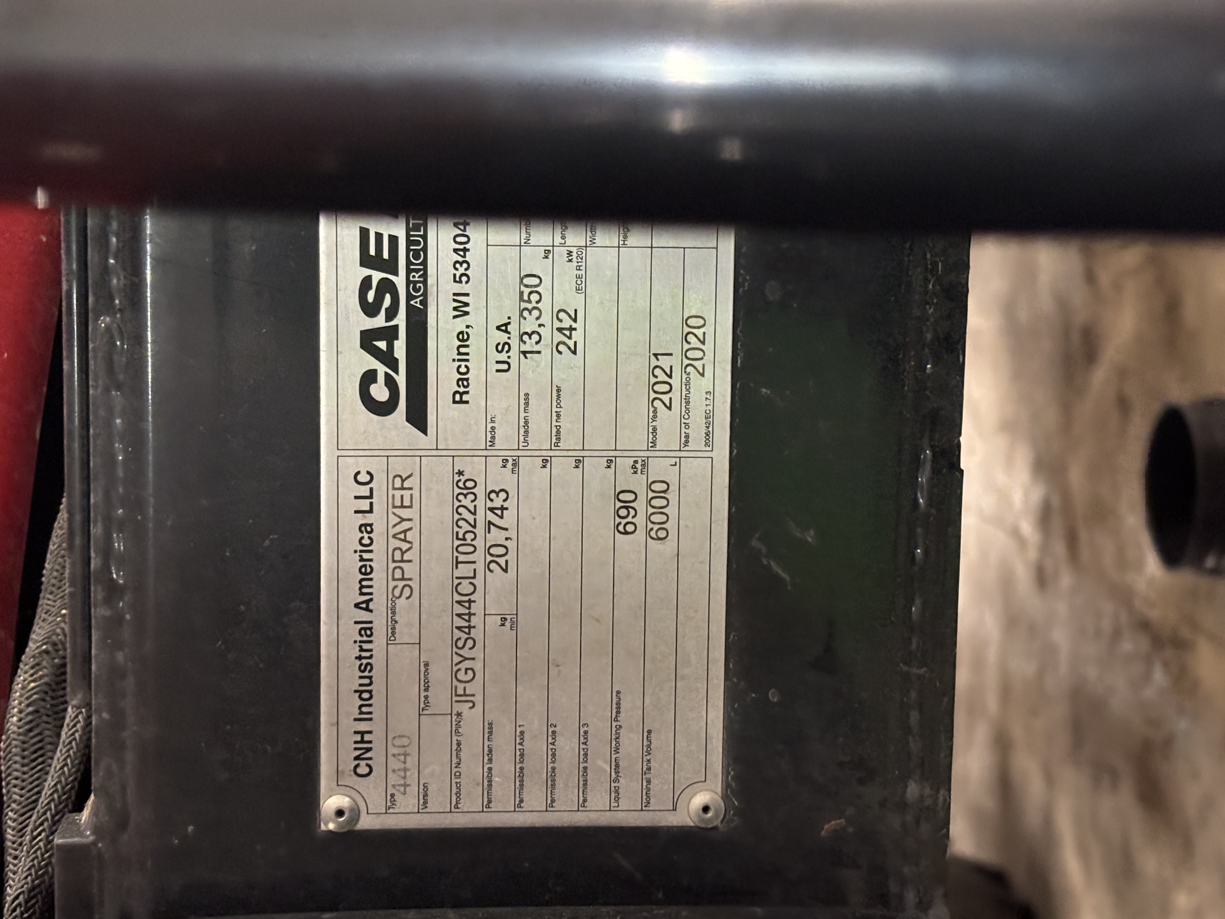 2021 Case IH Patriot 4440 Sprayer/High Clearance