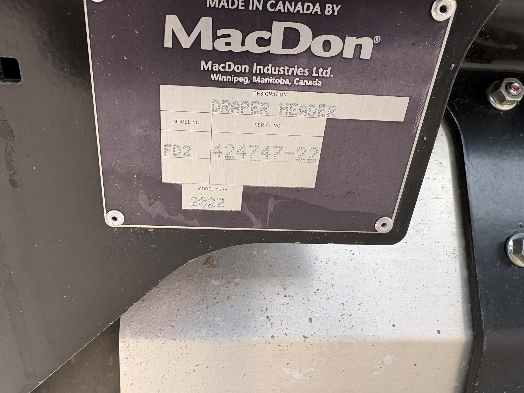 2022 MacDon FD240 Header Draper Flex