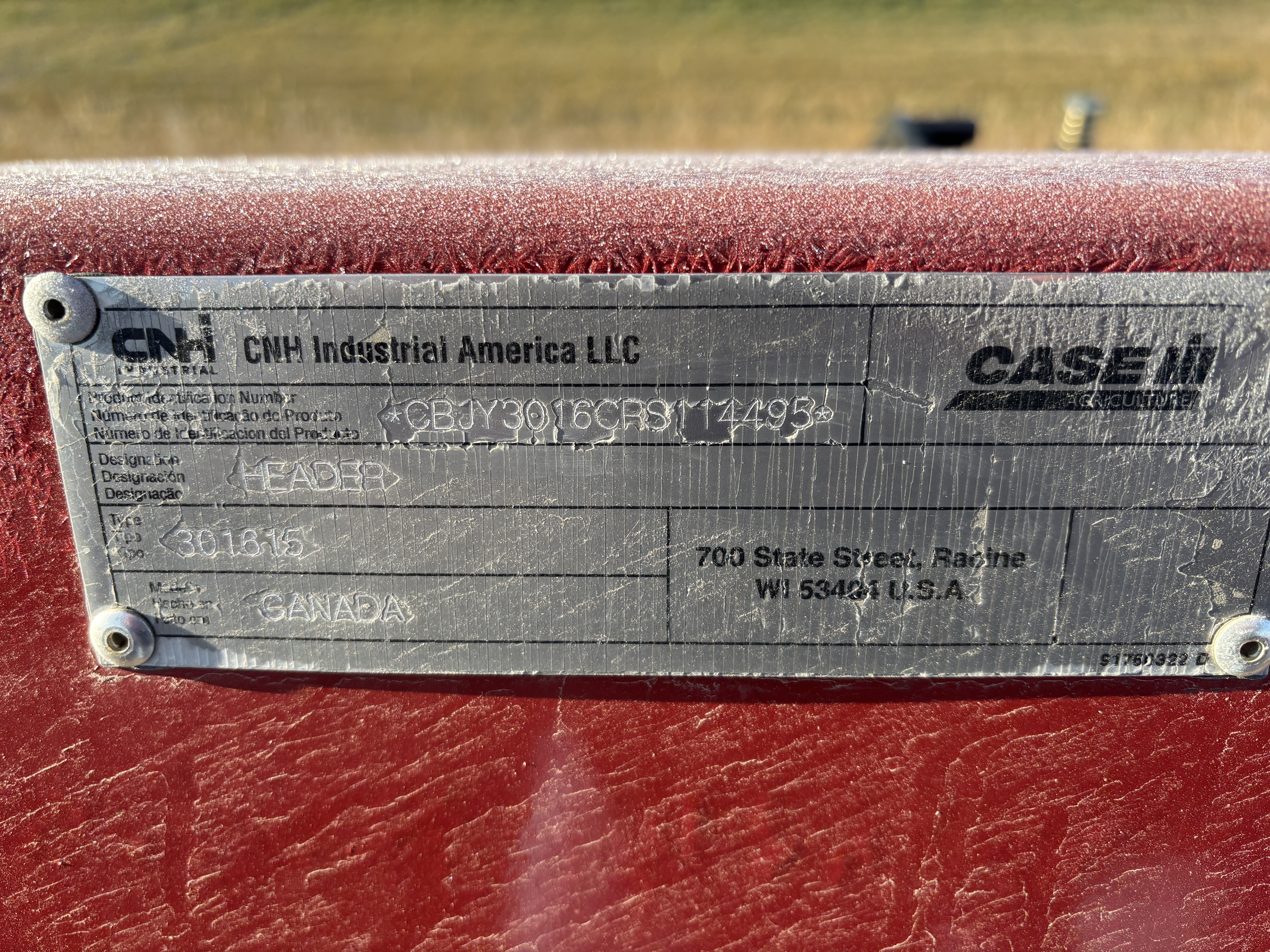 2024 Case IH 3016 Header Pickup