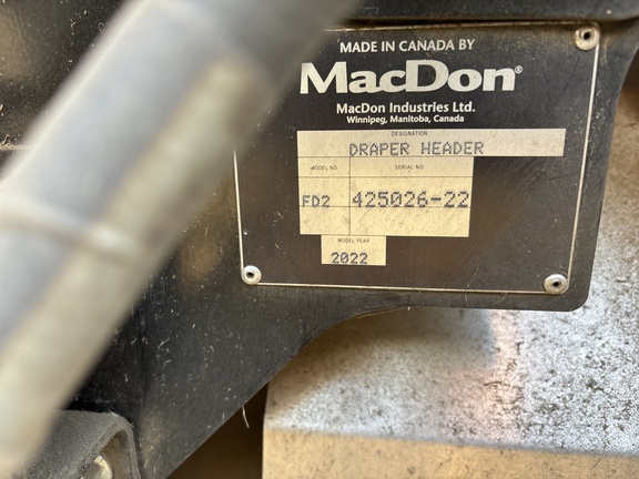 2022 MacDon FD245 Header Combine