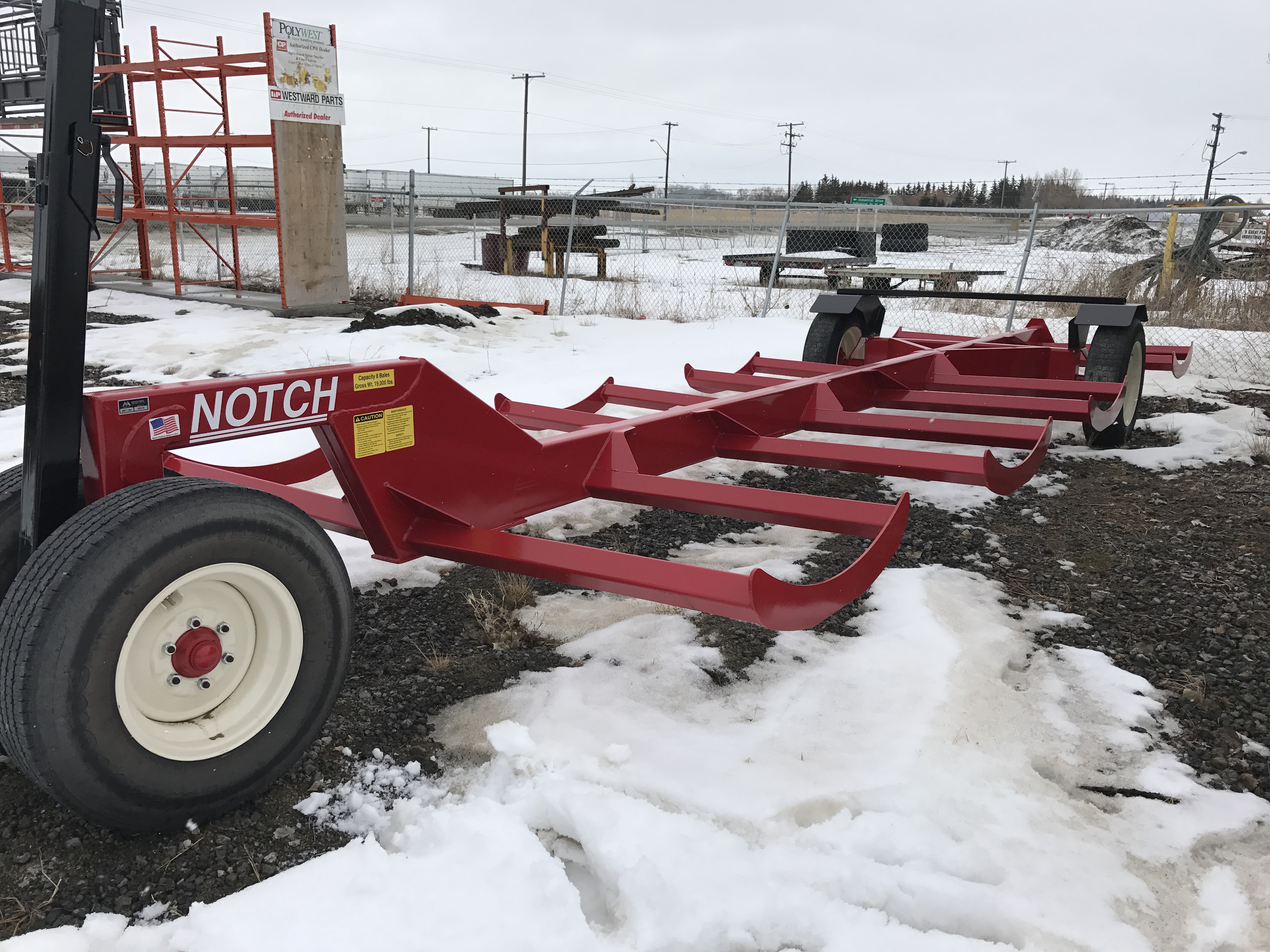 2016 Notch 8 Bale Transport Bale Trailer