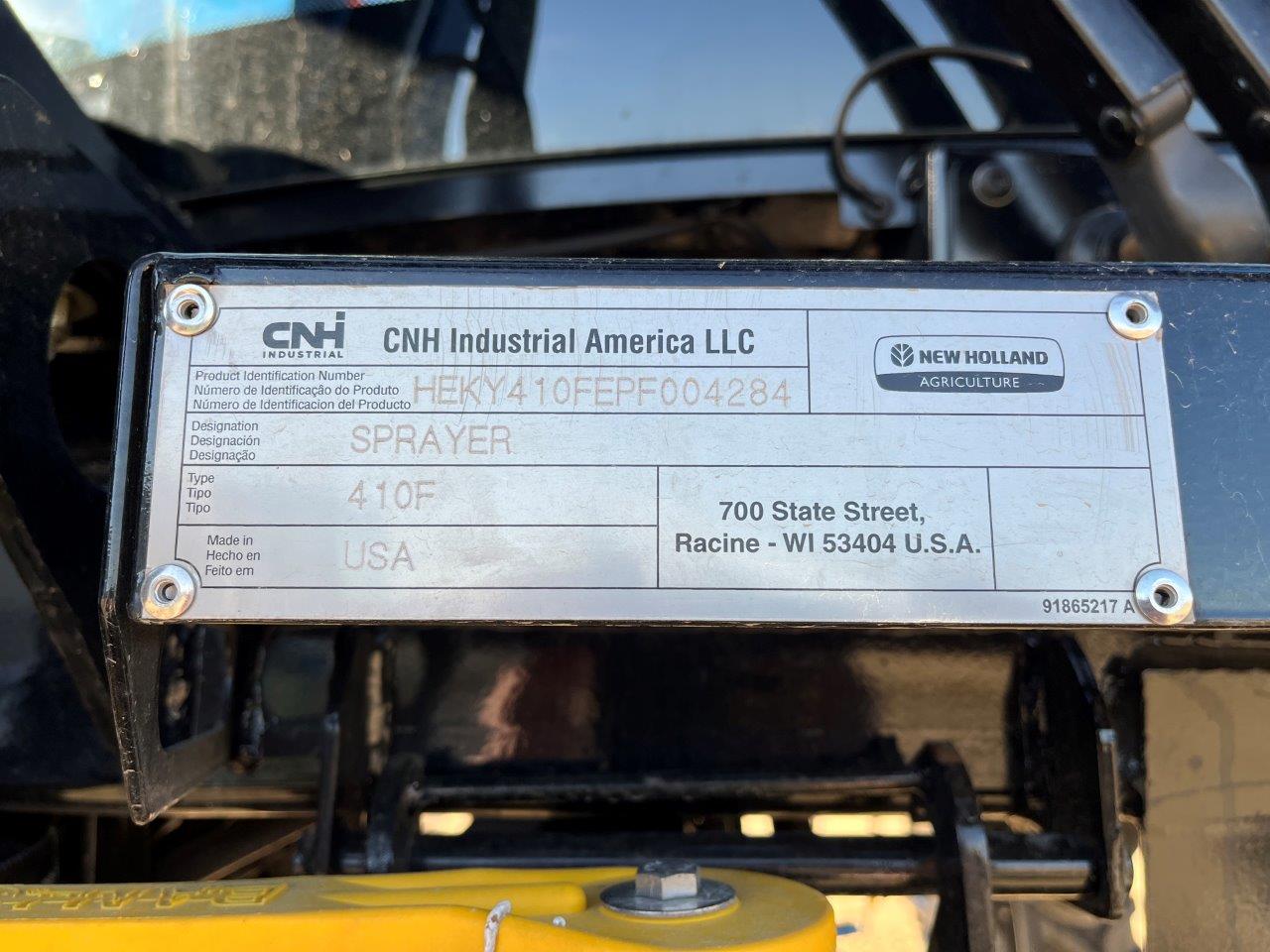 2023 New Holland SP.410F Sprayer/High Clearance