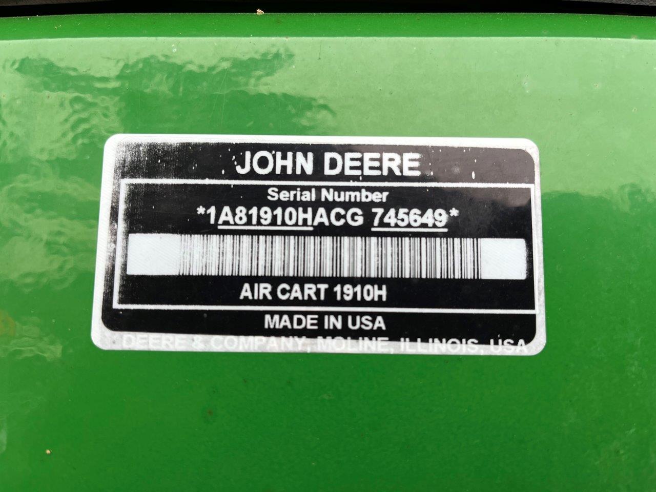 2012 John Deere 1870 56'12" w/ 1910-430 Air Drill