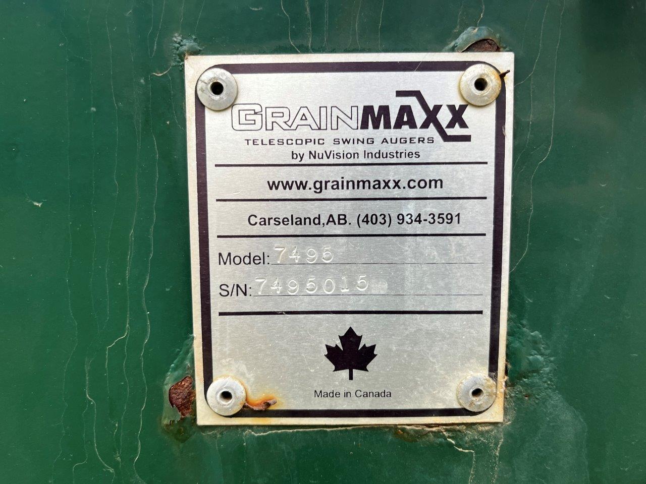 2016 GrainMaxx 7495 Grain Auger