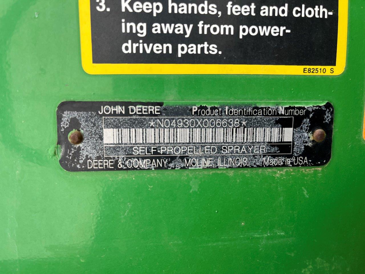 2009 John Deere 4930 Sprayer/High Clearance