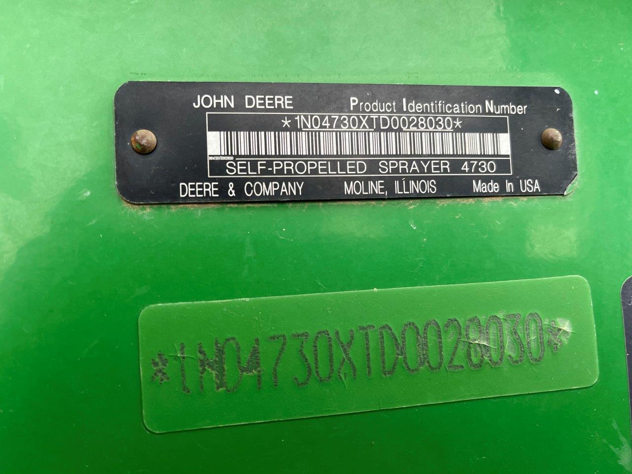 2014 John Deere 4730 Sprayer/High Clearance