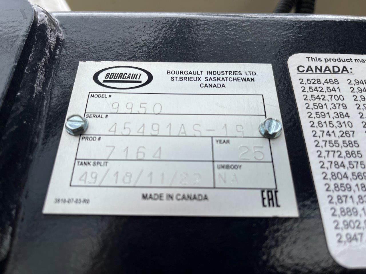 2025 Bourgault 3335QDA PLX MRB ID 76'10" w/ 9950 Air Drill