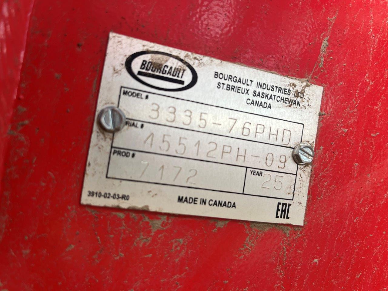 2025 Bourgault 3335QDA PLX MRB ID 76'10" w/ 9950 Air Drill