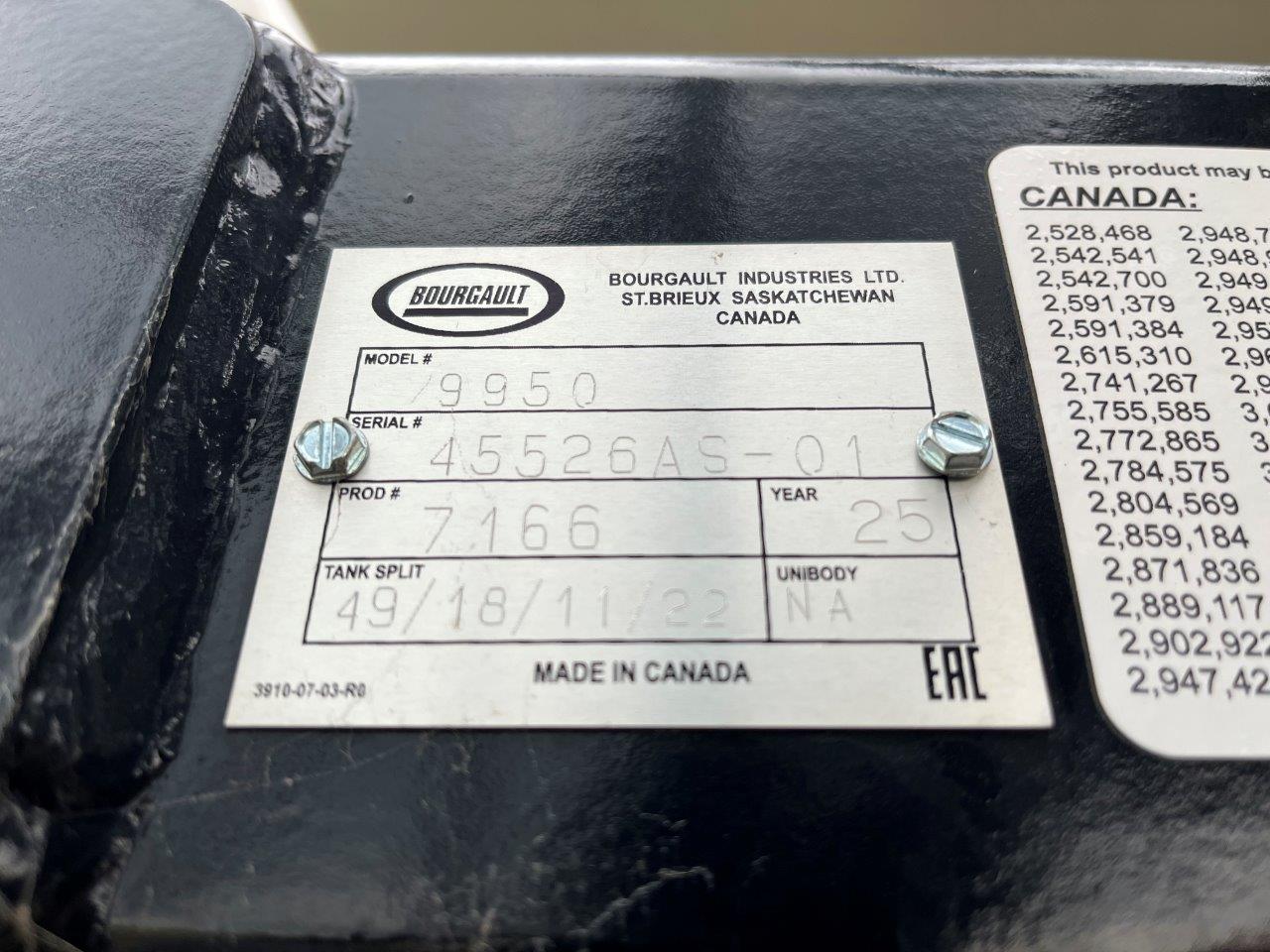 2025 Bourgault 3335QDA PLX MRB ID 76'10" w/ 9950 Air Drill