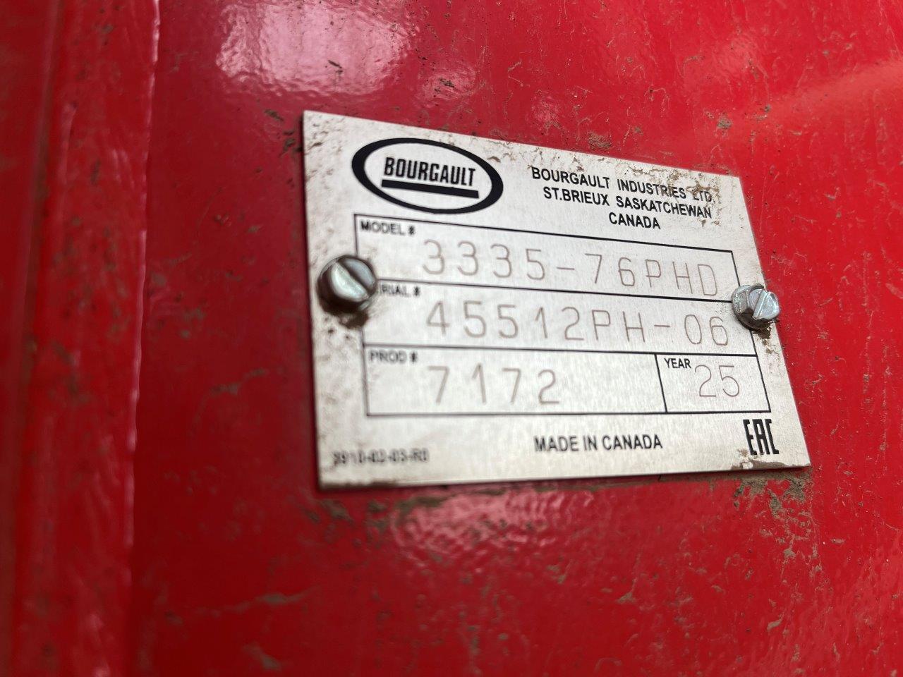 2025 Bourgault 3335QDA PLX MRB ID 76'10" w/ 91300 Air Drill