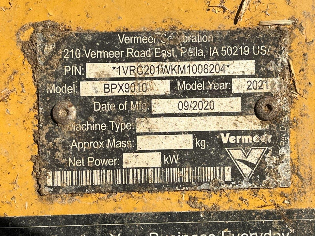 2021 Vermeer BPX9010 Bale Processor
