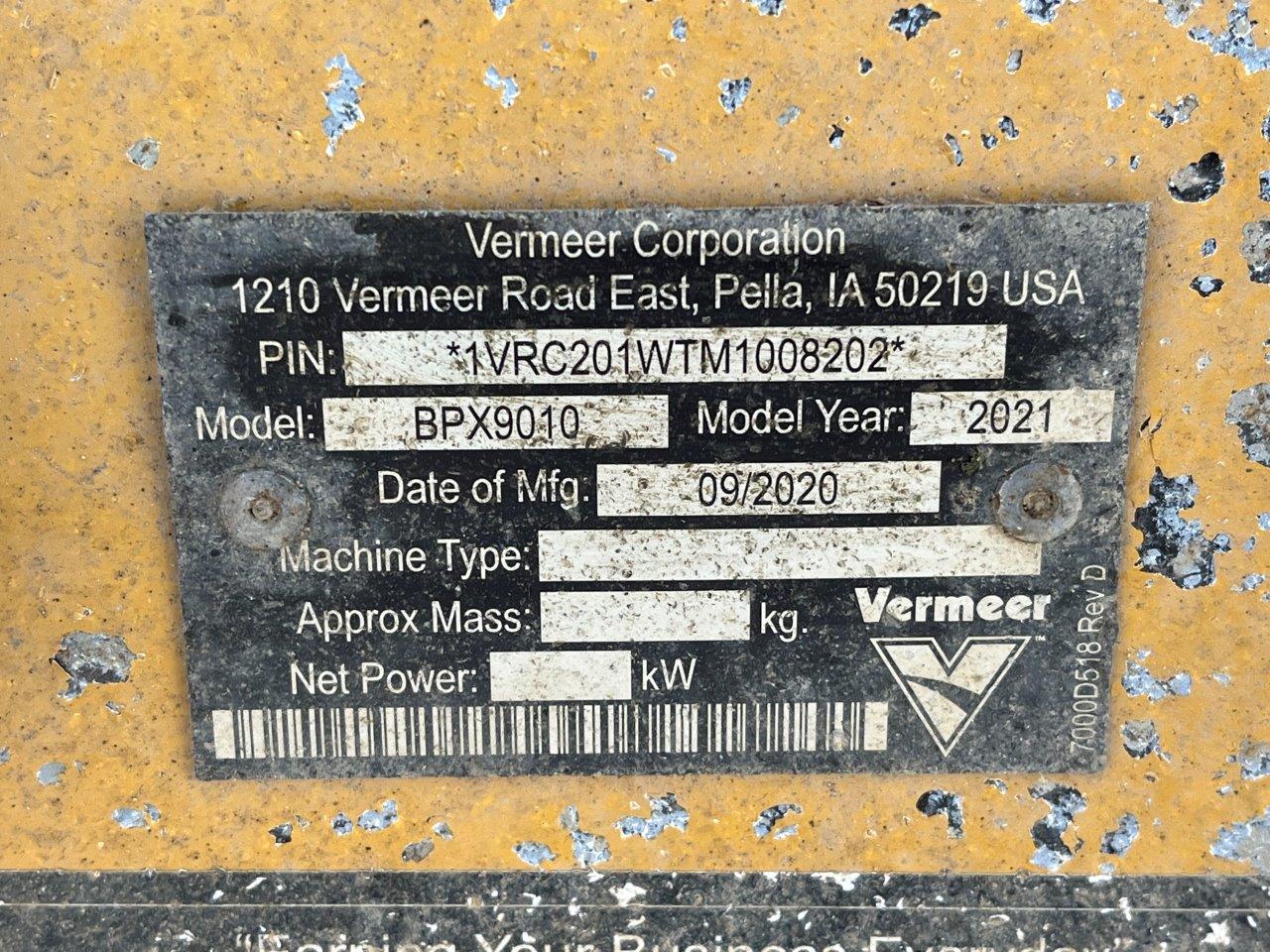 2021 Vermeer BPX9010 Bale Processor