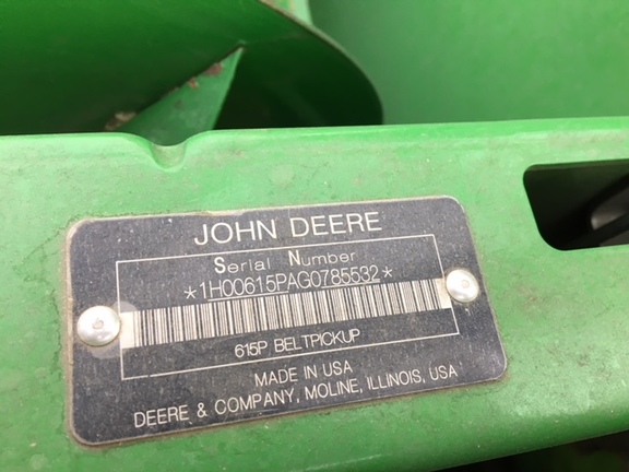 2016 John Deere 615P Header Combine