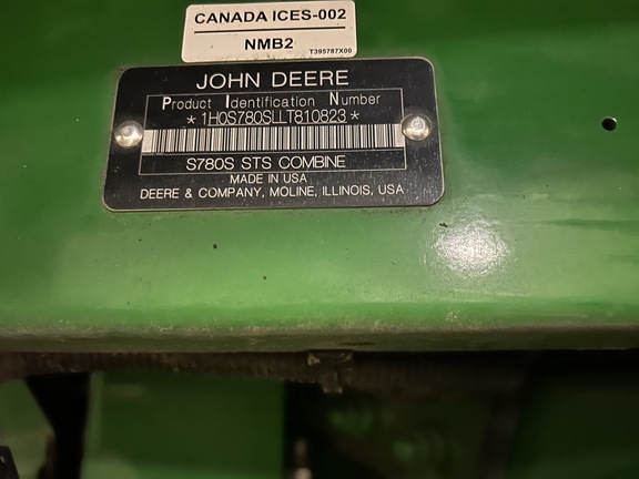 2020 John Deere S780 Combine