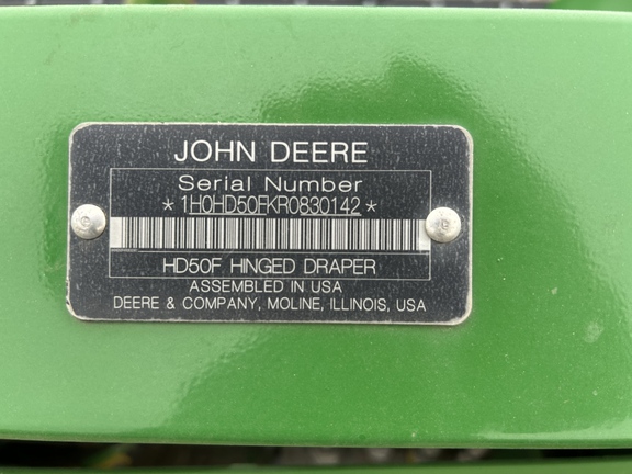 2024 John Deere HD50F Header Combine