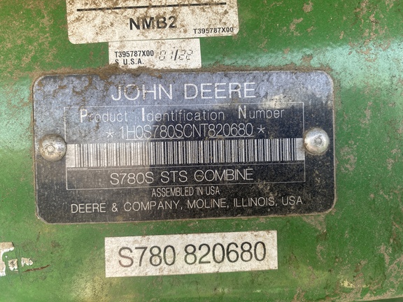 2022 John Deere S780 Combine
