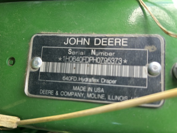 2017 John Deere 640FD Header Combine