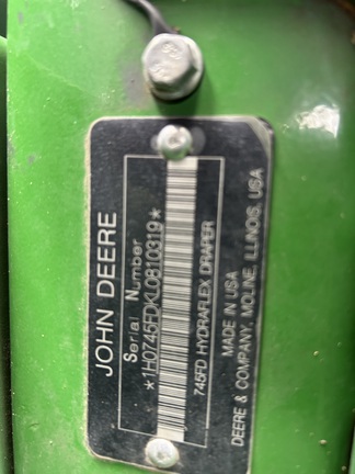 2020 John Deere 745FD Header Combine