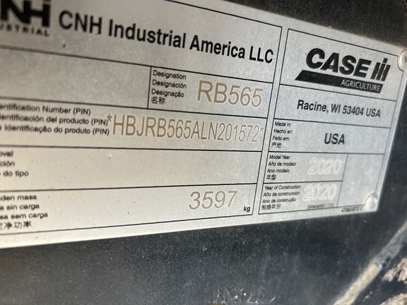 2020 Case IH RB565 Premium Baler/Round