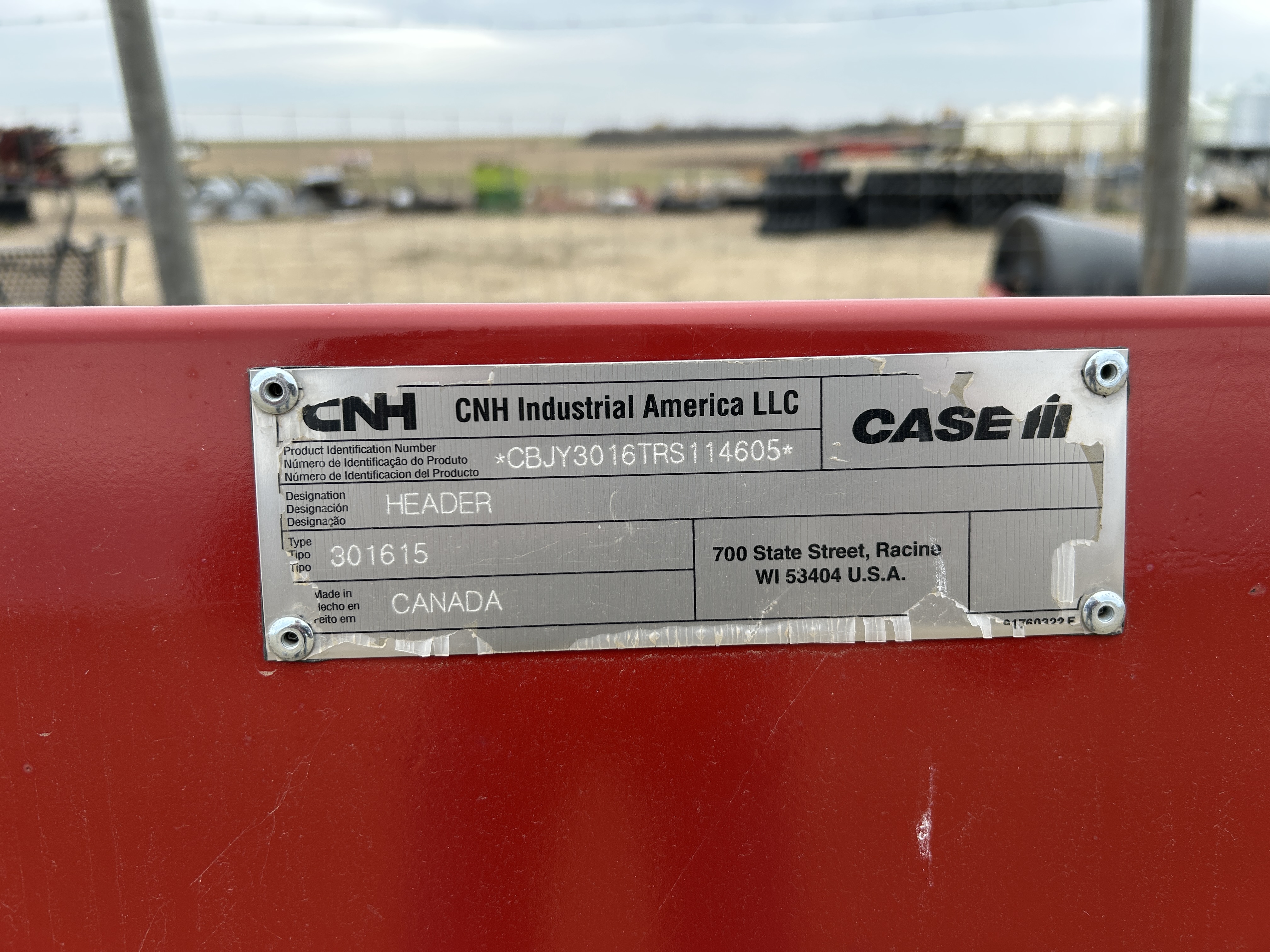 2025 Case IH 3016 Header Pickup