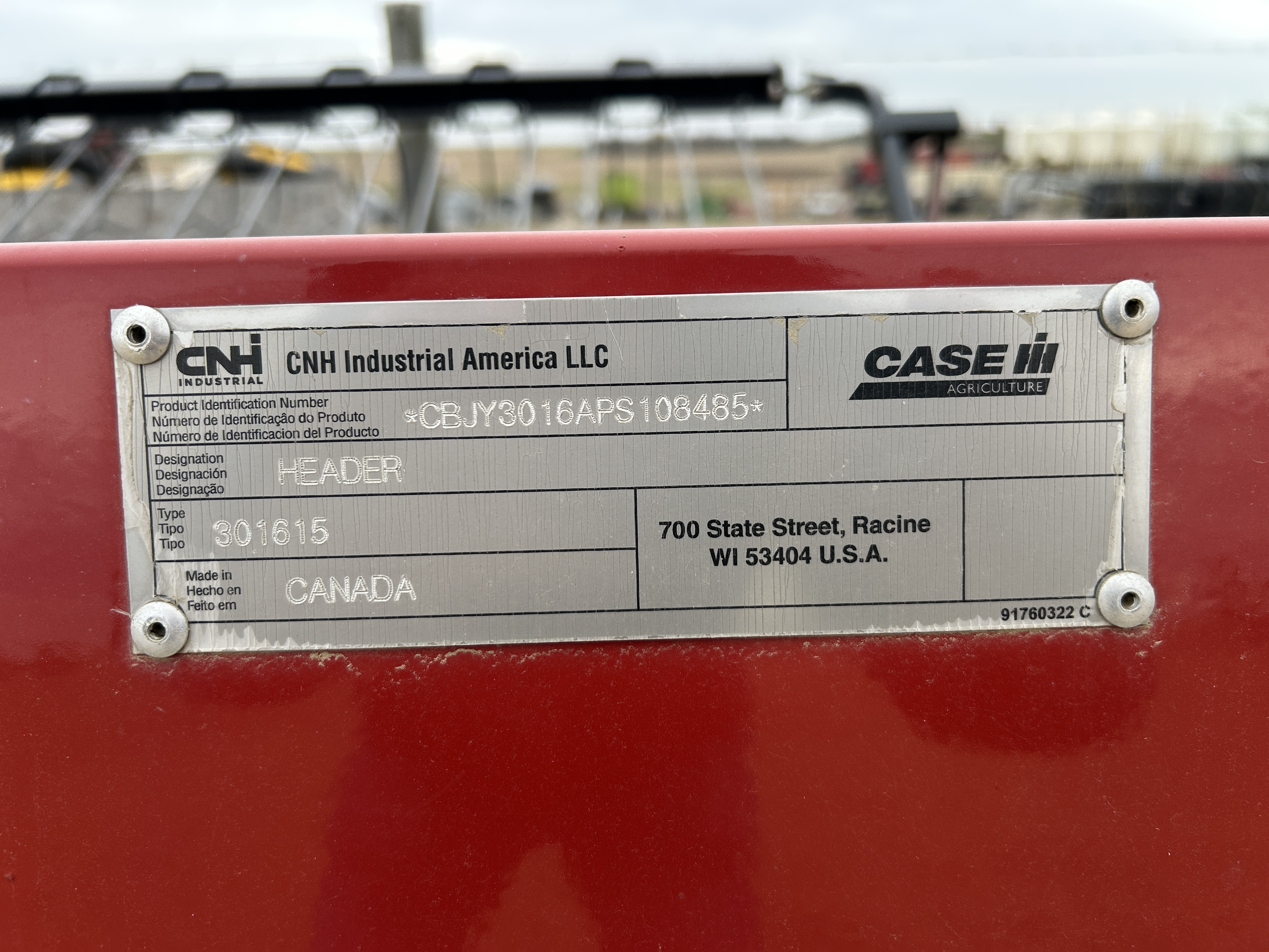 2023 Case IH 3016 Header Pickup