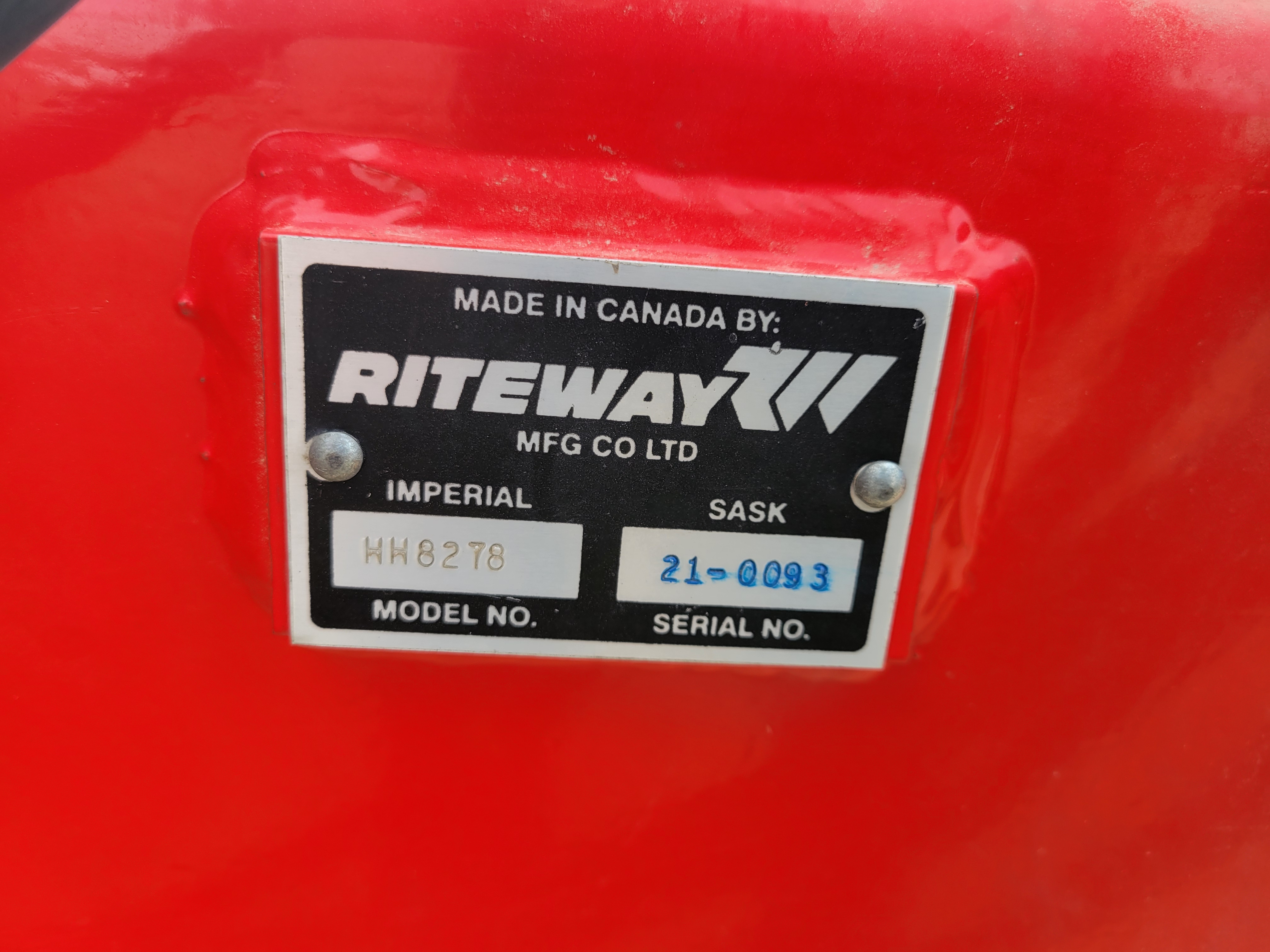 2021 Riteway HH8278 Harrow Heavy