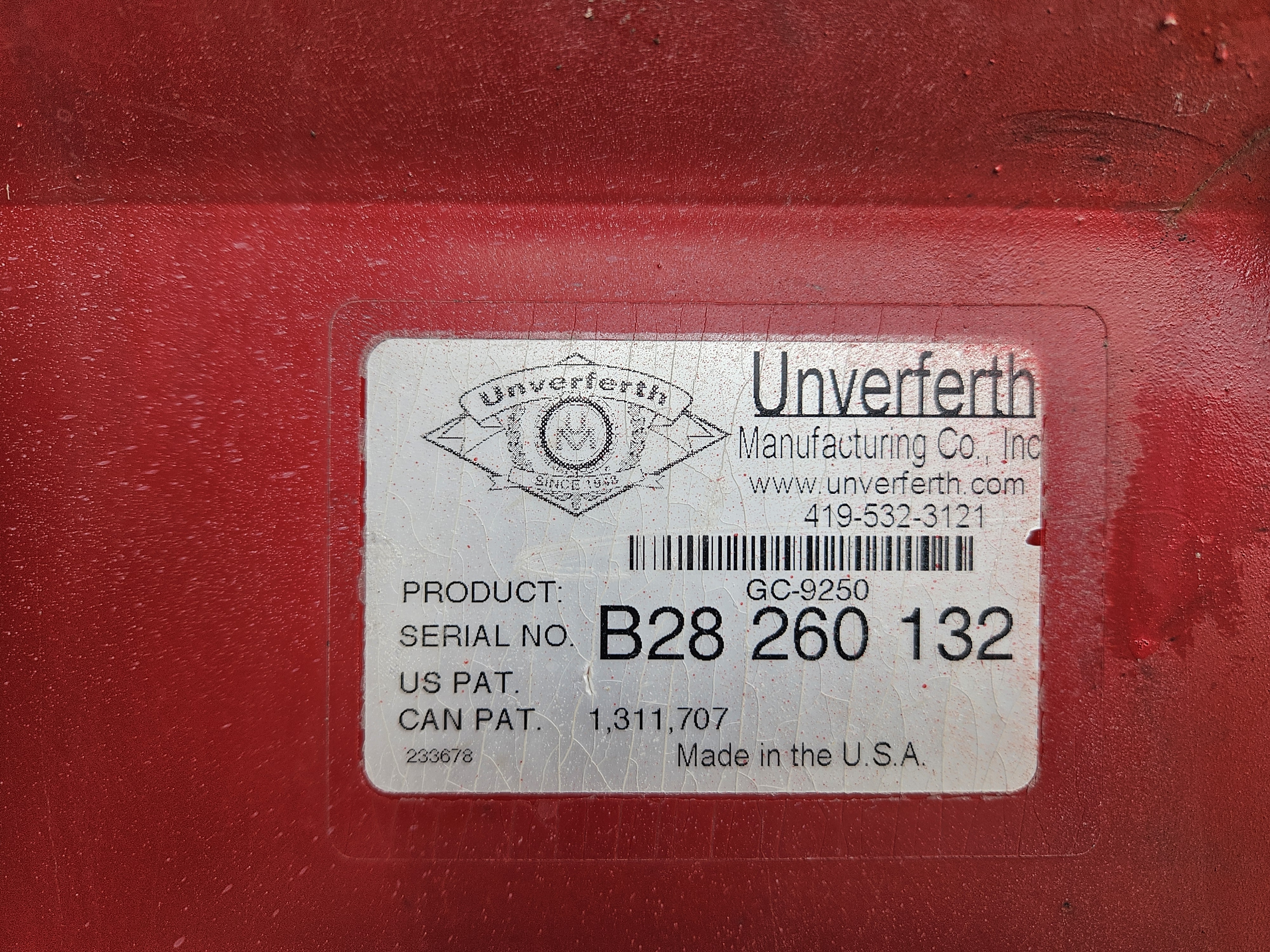 2011 Unverferth 9250 Grain Cart