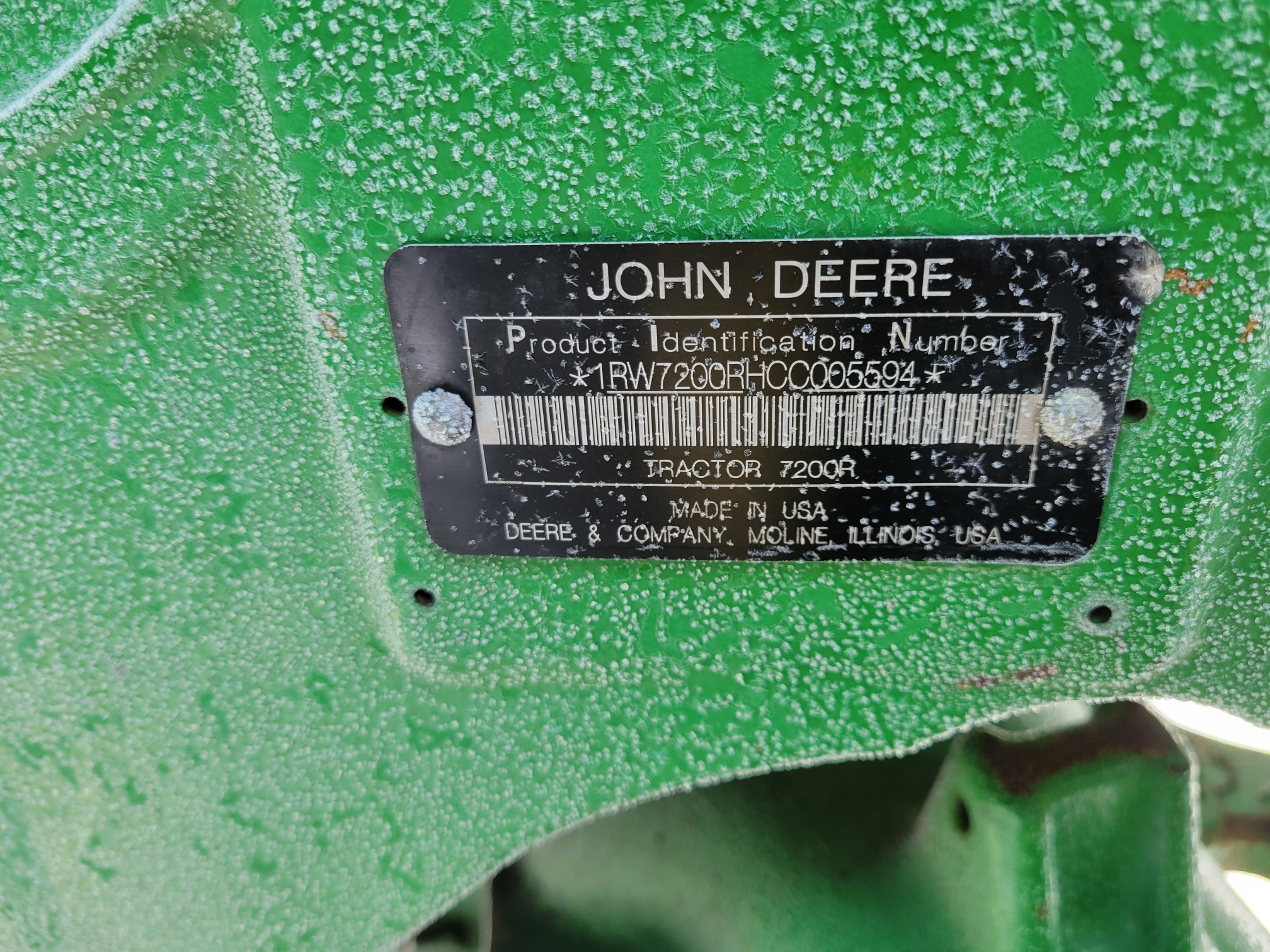 2012 John Deere 7200R Tractor