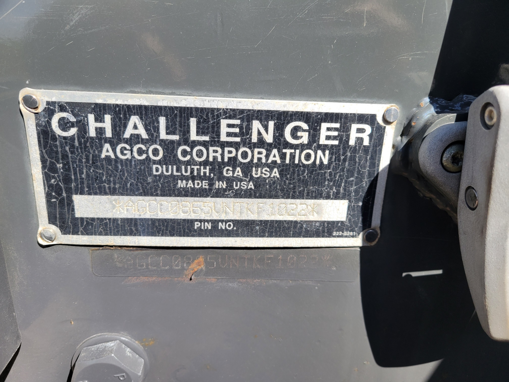 2008 Challenger MT865B Tractor