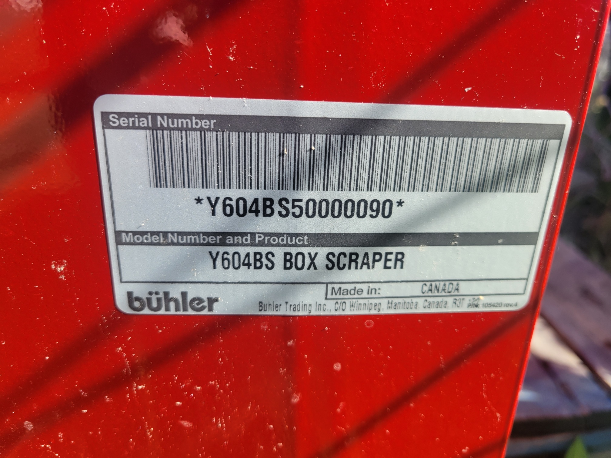 2024 Farm King Y604BS Box Scraper
