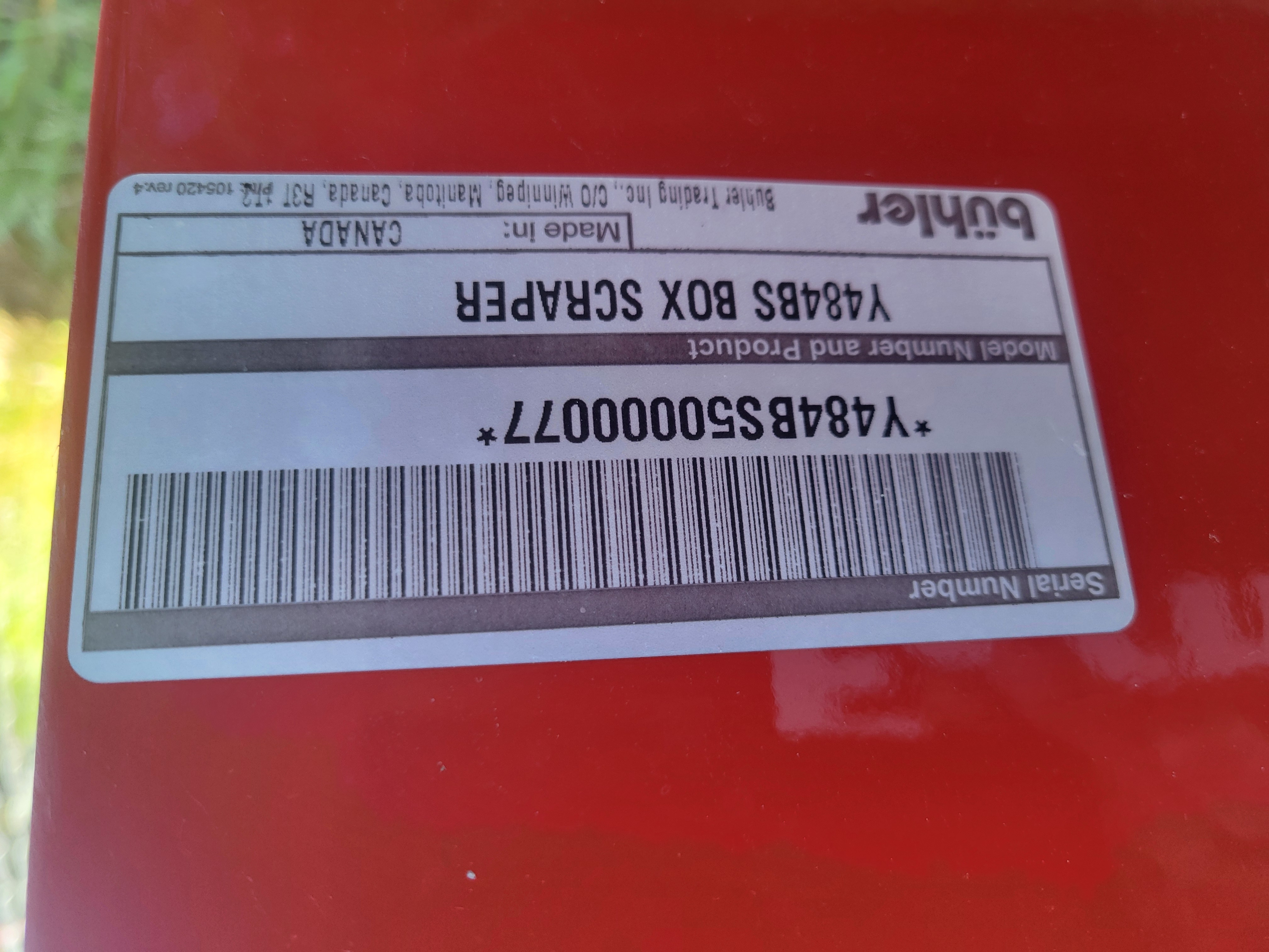 2024 Farm King Y484BS Box Scraper