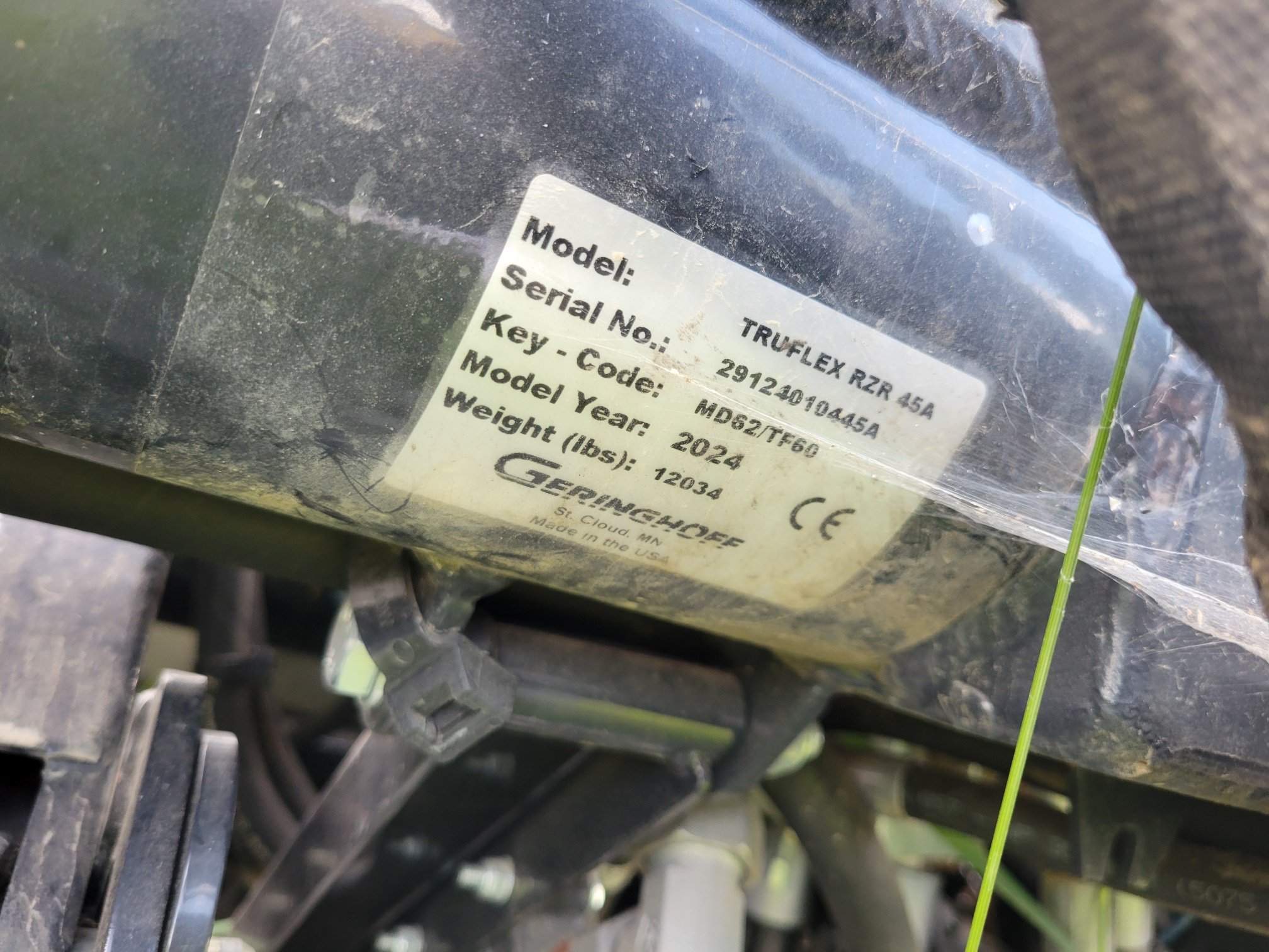 2024 Geringhoff TRUFLEX RAZOR Header Combine