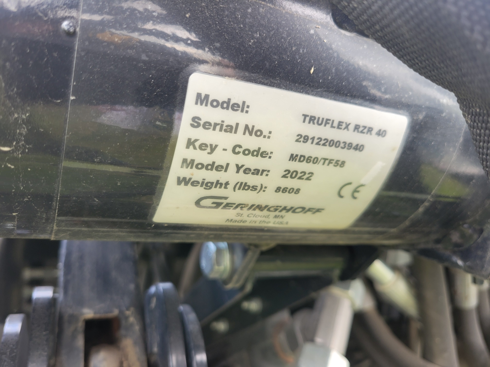 2022 Geringhoff TRUFLEX RAZOR Header Combine