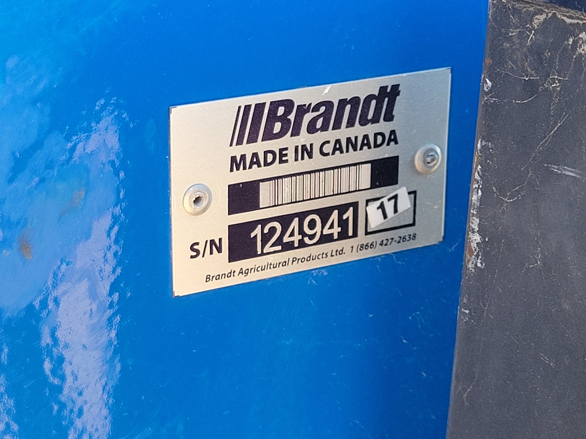 2017 Brandt 16125HP Grain Auger