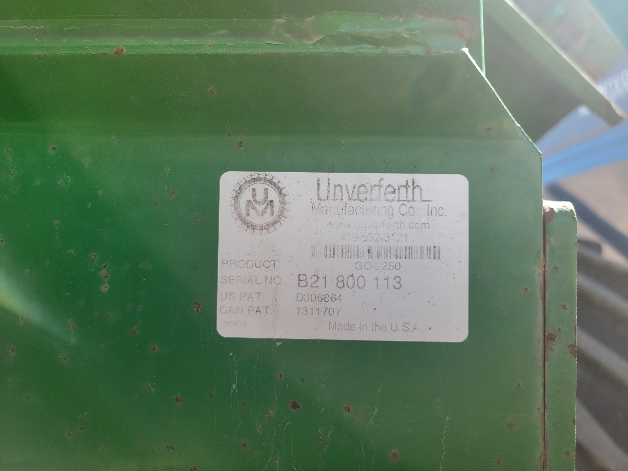 2006 Unverferth 9250 Grain Cart