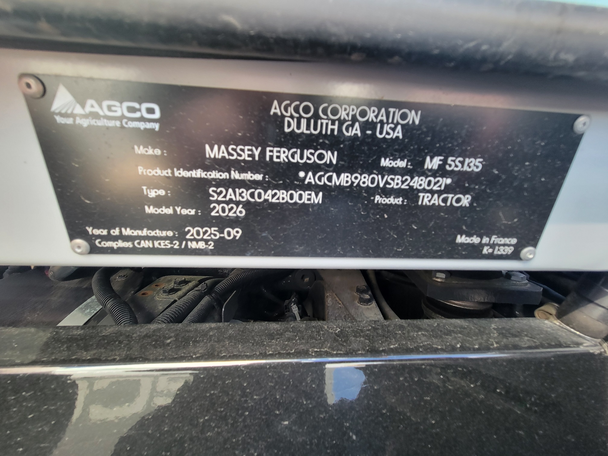 Massey Ferguson 5S.135 Efficient Tractor
