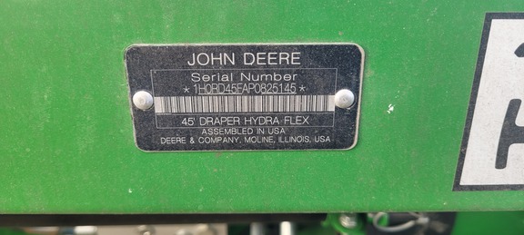 2023 John Deere RD45F Header Combine