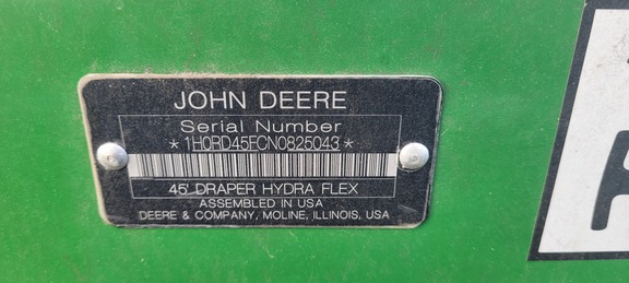 2023 John Deere RD45F Header Combine