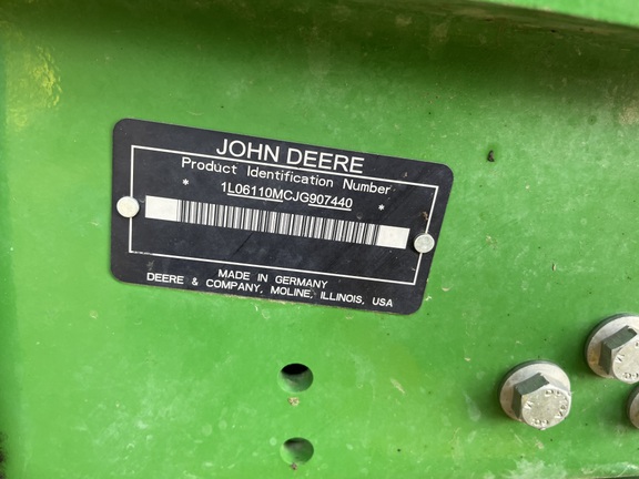 2018 John Deere 6110M Tractor