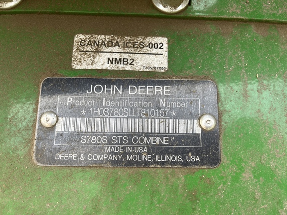 2020 John Deere S780 Combine