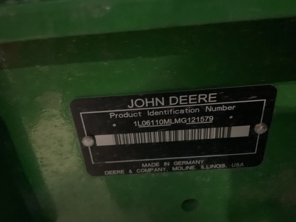 2021 John Deere 6110M Tractor