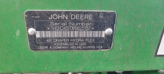 2023 John Deere RD45F Header Combine