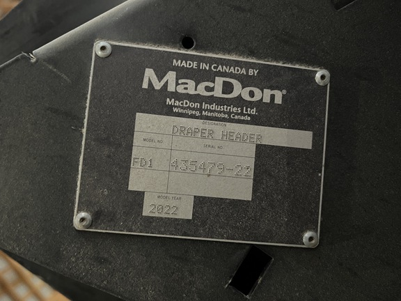 2022 MacDon FD140 Header Combine